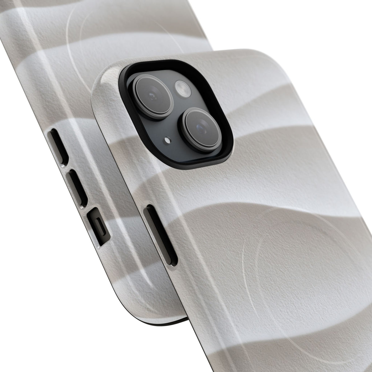 White Tough 2.0 Magsafe Phone Case for iPhone - Arctic Flow Ridges