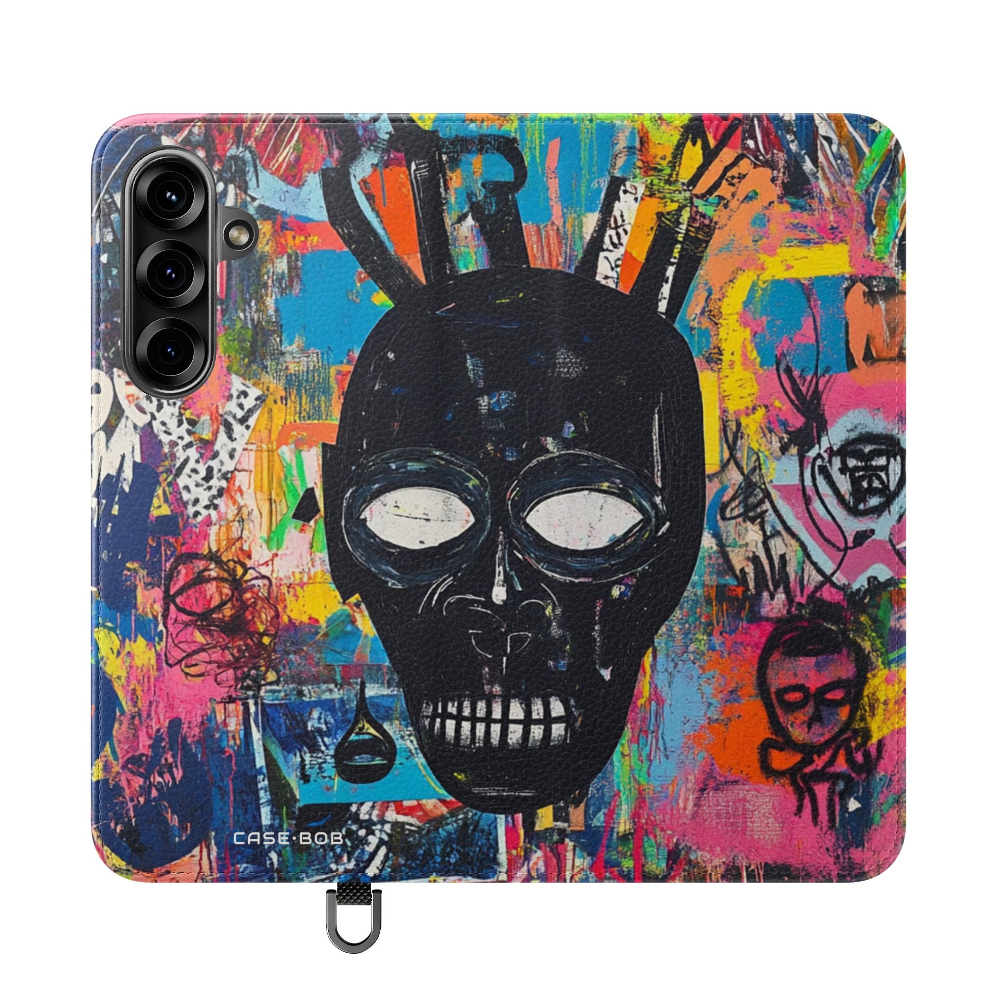 Neon Skull Burst - Samsung S25+ Case - Wallet