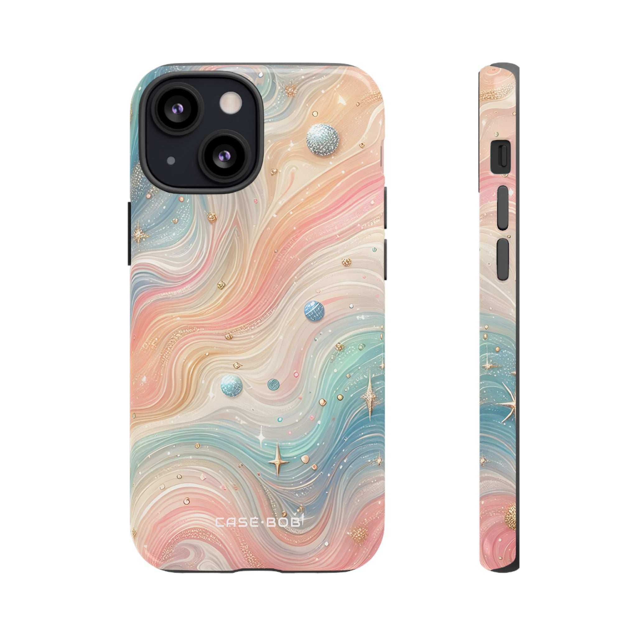 Iridescent Swirls iPhone 13 Mini Case - Tough