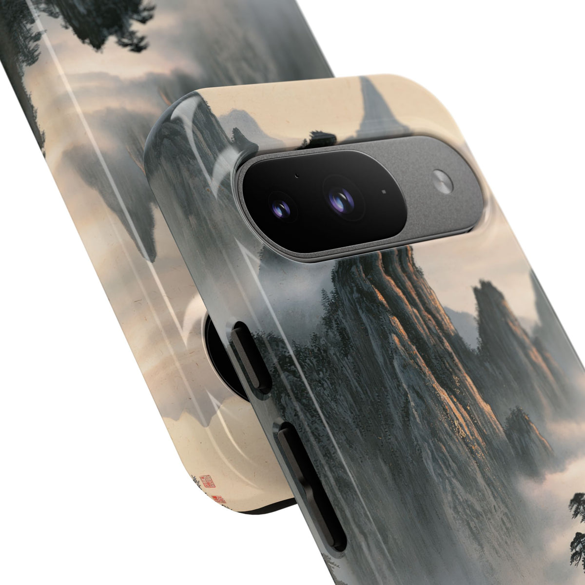 Sacred Mountain Mist · Tough Phone Case for Pixel · Beige