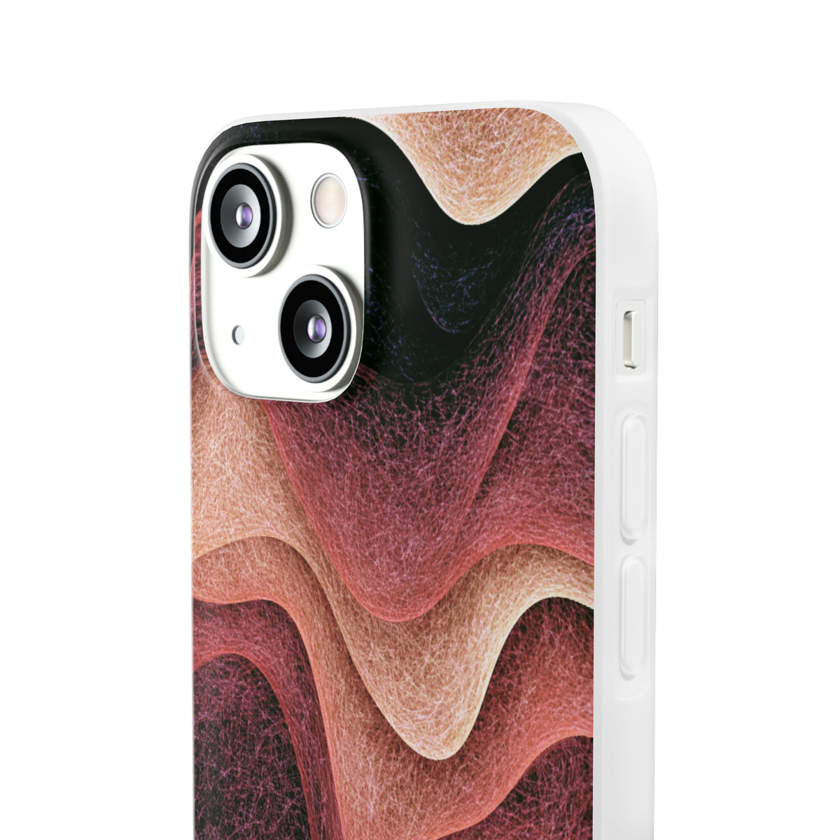 Rose Contour Waves · Lite Phone Case for iPhone · Pink
