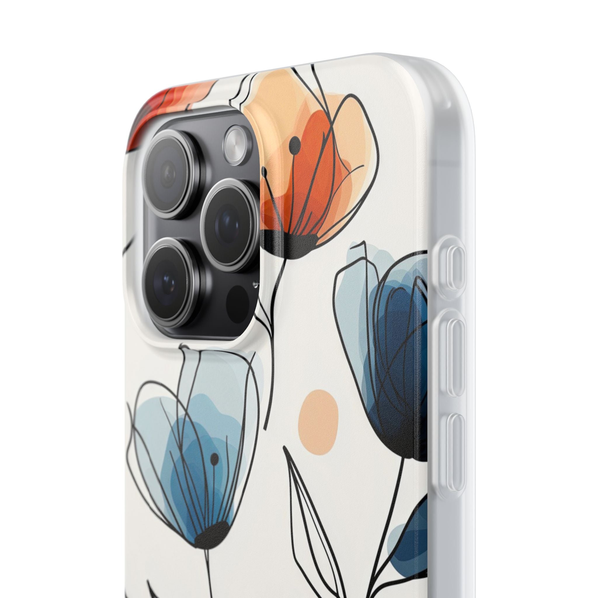 Ink Watercolor Tulips · Soft Handyhülle für iPhone
