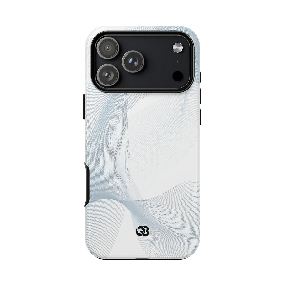 Glacial Contour Waves · Tough Phone Case for iPhone · White