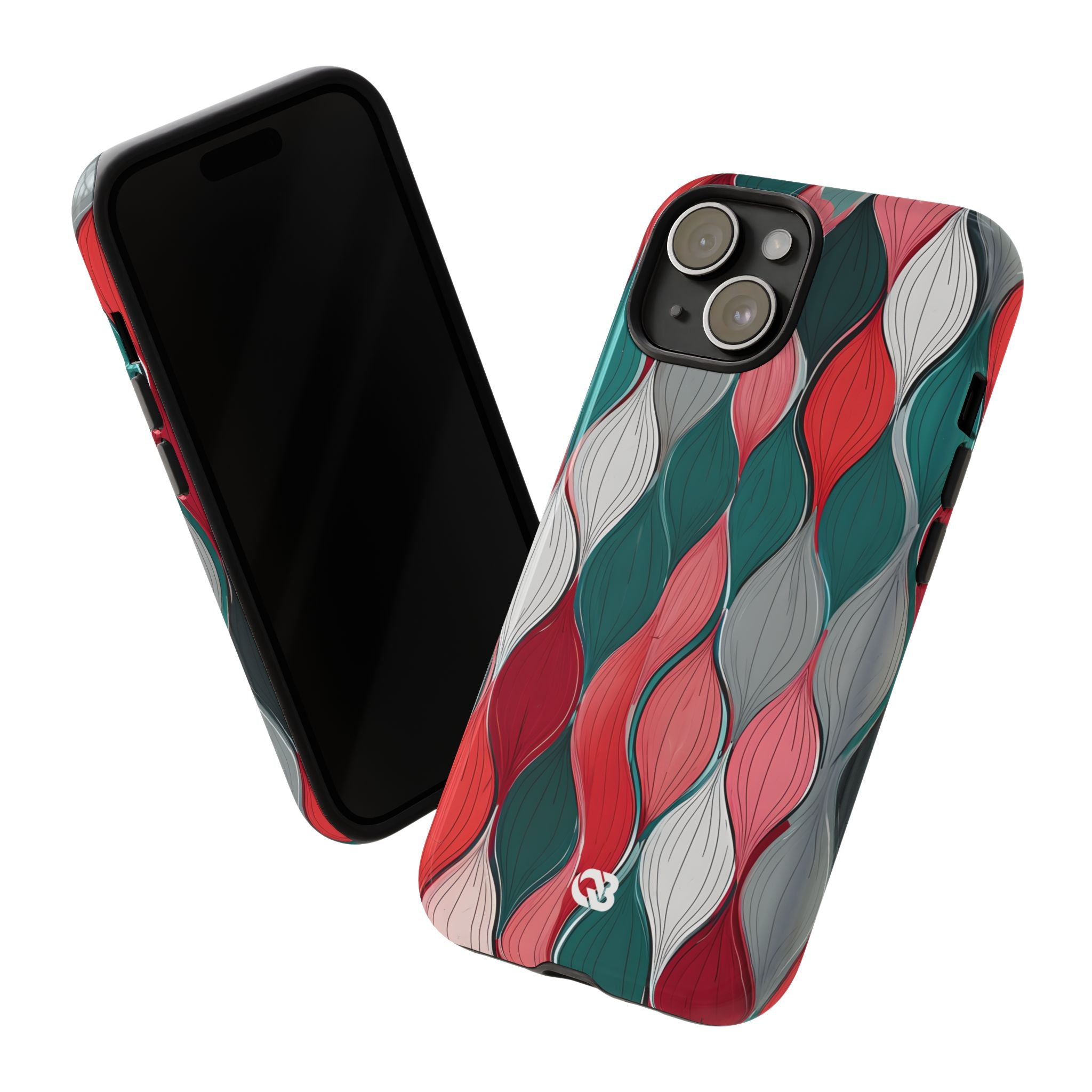 Slate Rose Ripple · Tough Phone Case for iPhone