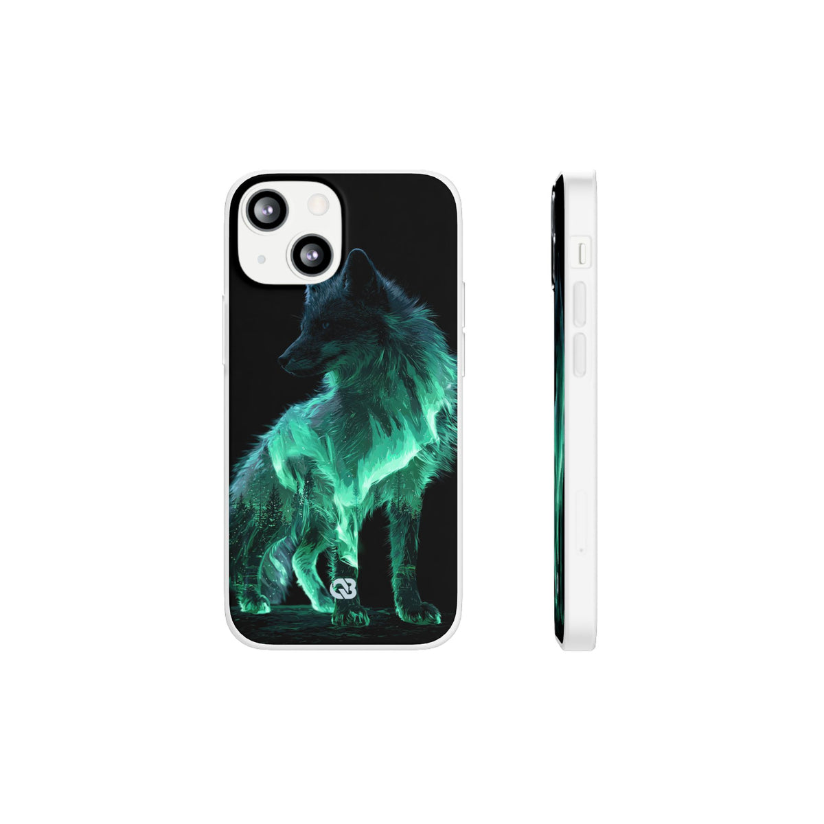 Nordic Aurora Fox · Lite Phone Case for iPhone · Teal