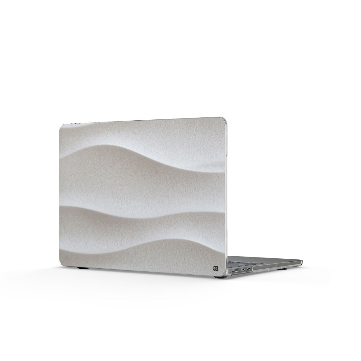 Sculpted Dune Relief · Clear Hard Case for MacBook · White
