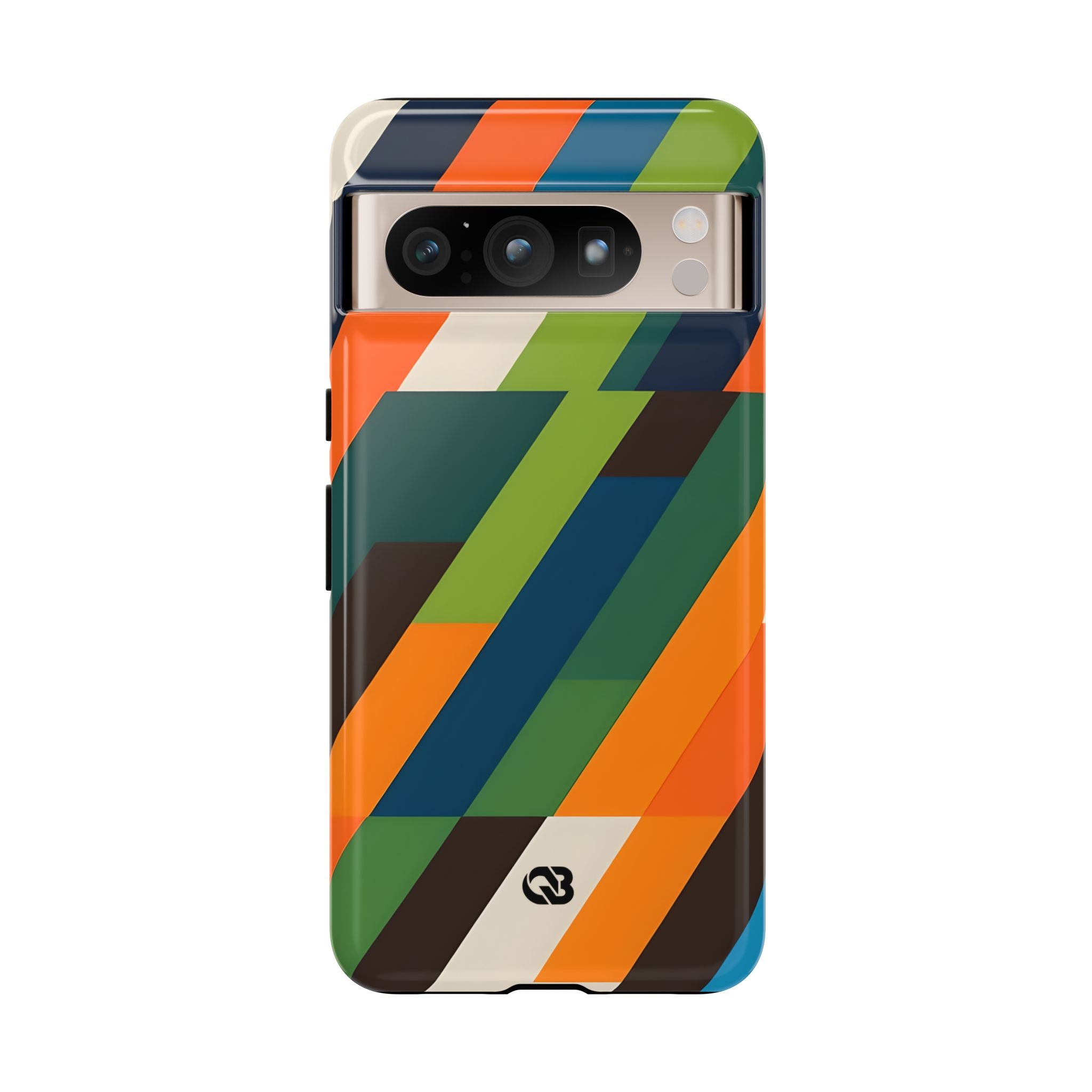 Angled Retro Mosaic · Tough Handyhülle für Google Pixel