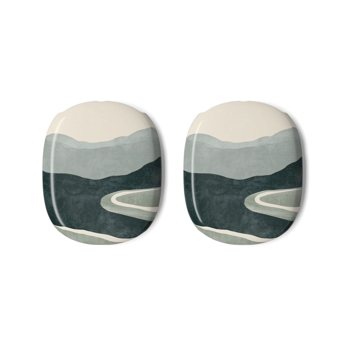 Muted Valley Vista · Hard Case for AirPods Max · Green