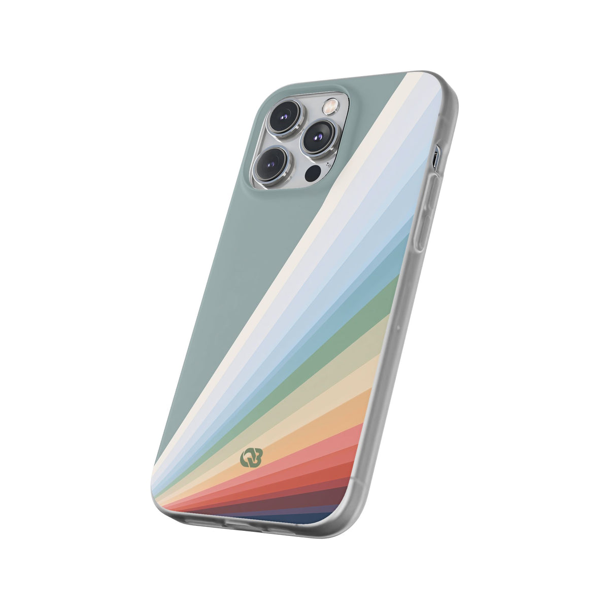 Green Lite Phone Case for iPhone - Sage Prism Beam