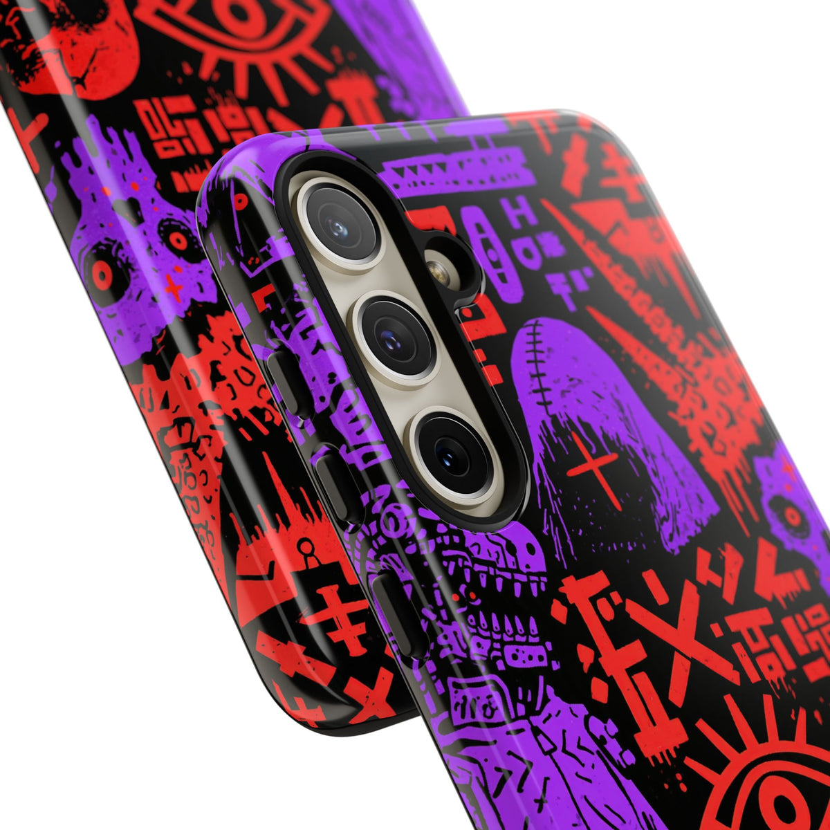 Underground Cyber Glyphs · Tough Phone Case for Samsung · Black