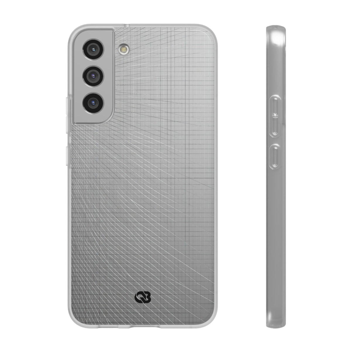 Grey Lite Phone Case for Samsung - Chrome Mesh Warp