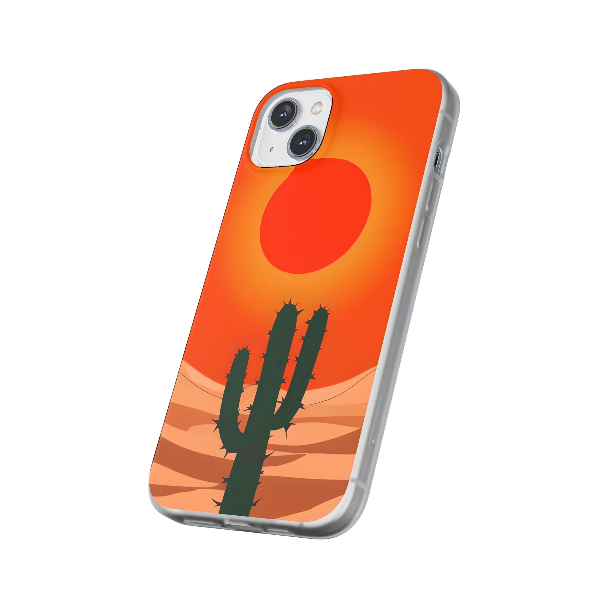 Scorched Saguaro Sunset · Soft Phone Case for iPhone