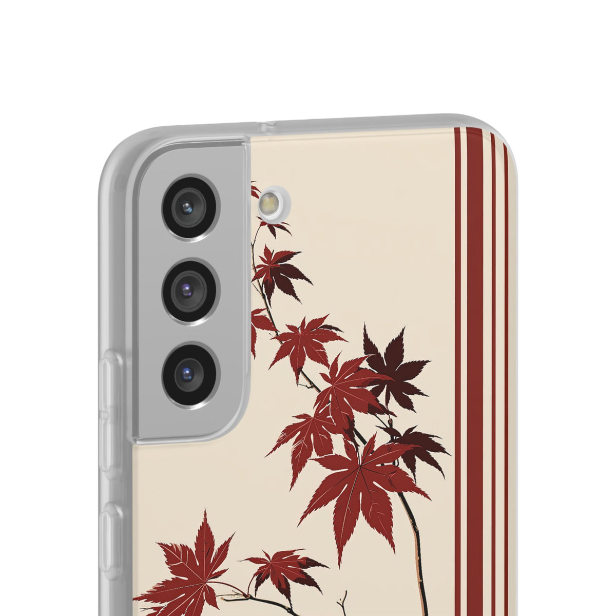 Red Lite Phone Case for Samsung - Crimson Momiji Stripe