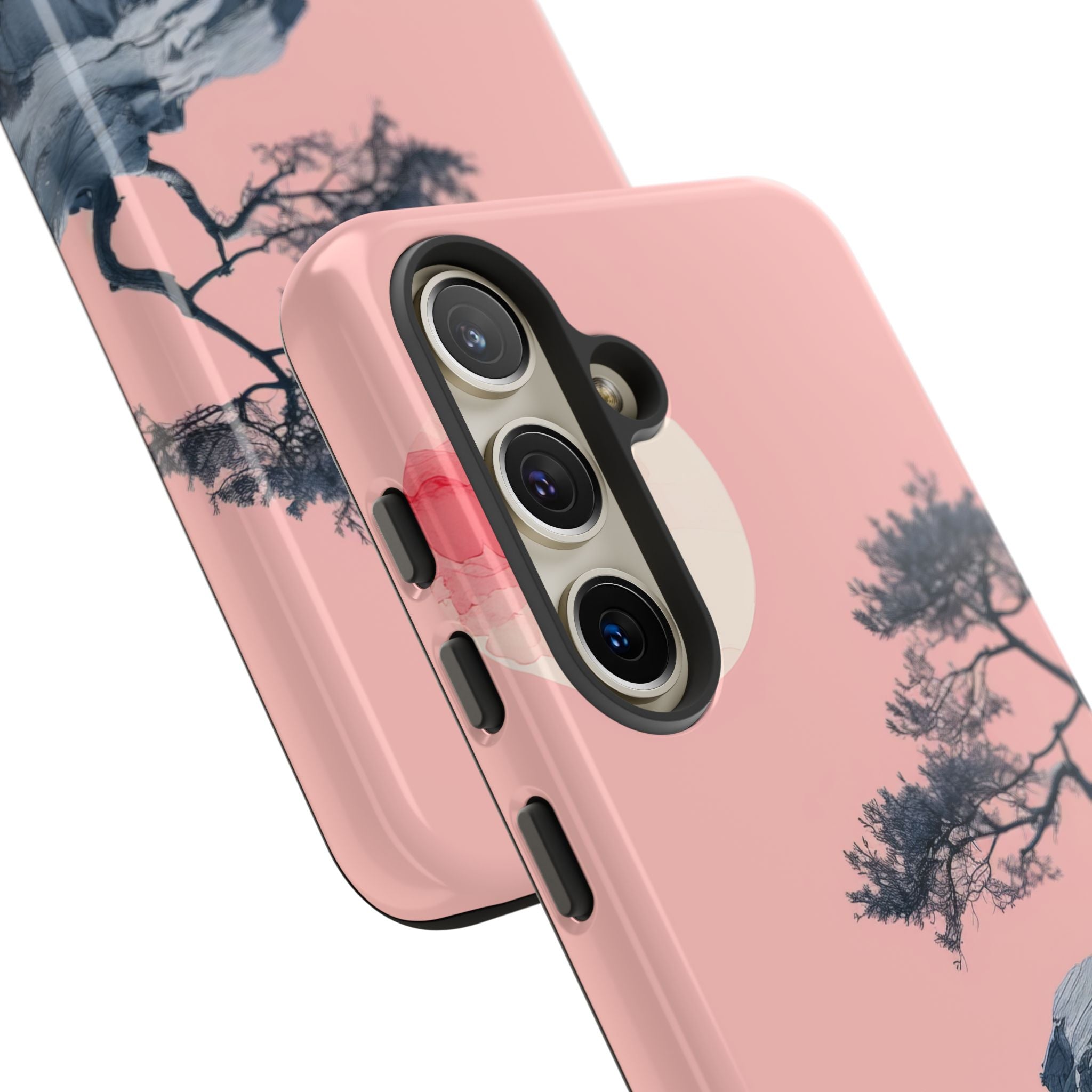 Crimson Moon Tree Samsung S24 - Kova suojakotelo