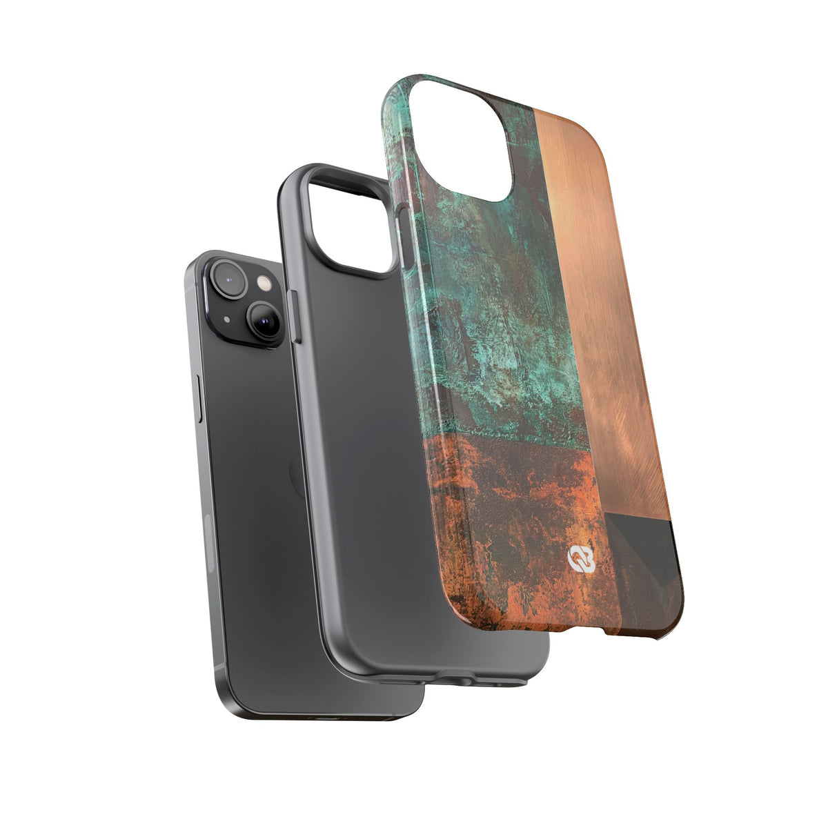 Oxidized Copper Patina · Tough Phone Case for iPhone · Green