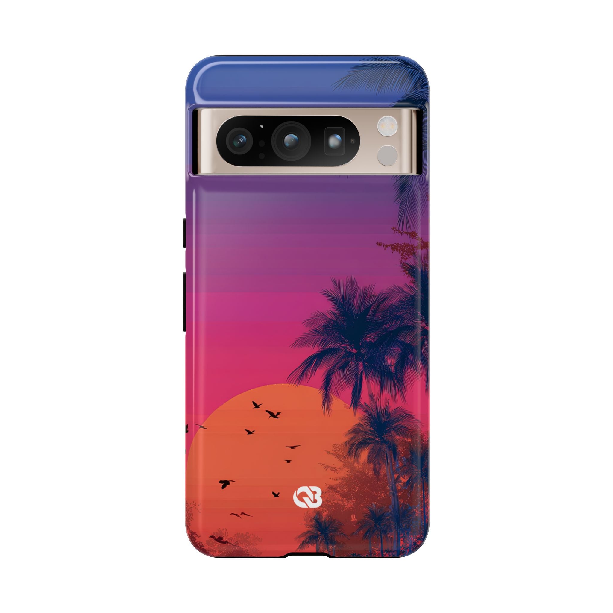Neon Horizon Palms · Tough Phone Case for Google Pixel