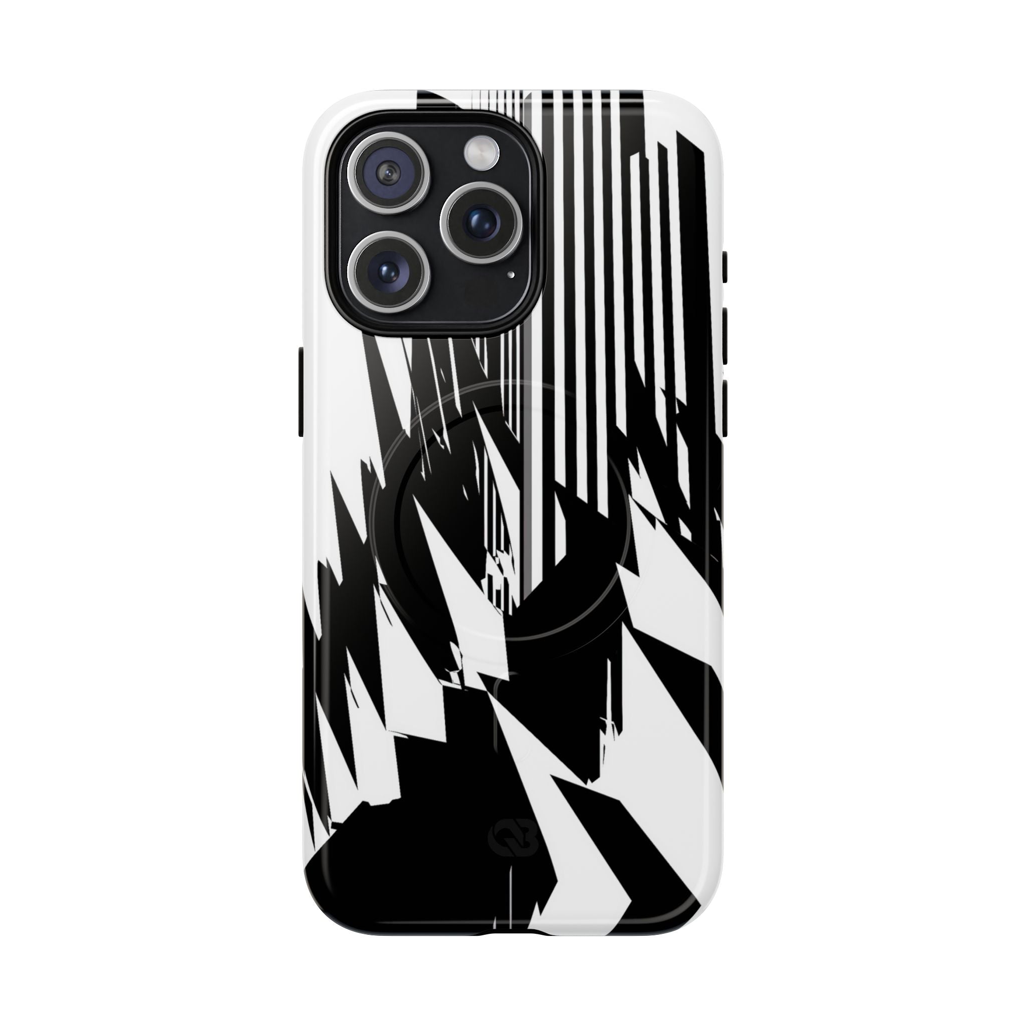 White Tough 2.0 Magsafe Phone Case for iPhone - Shattered Vector Spire
