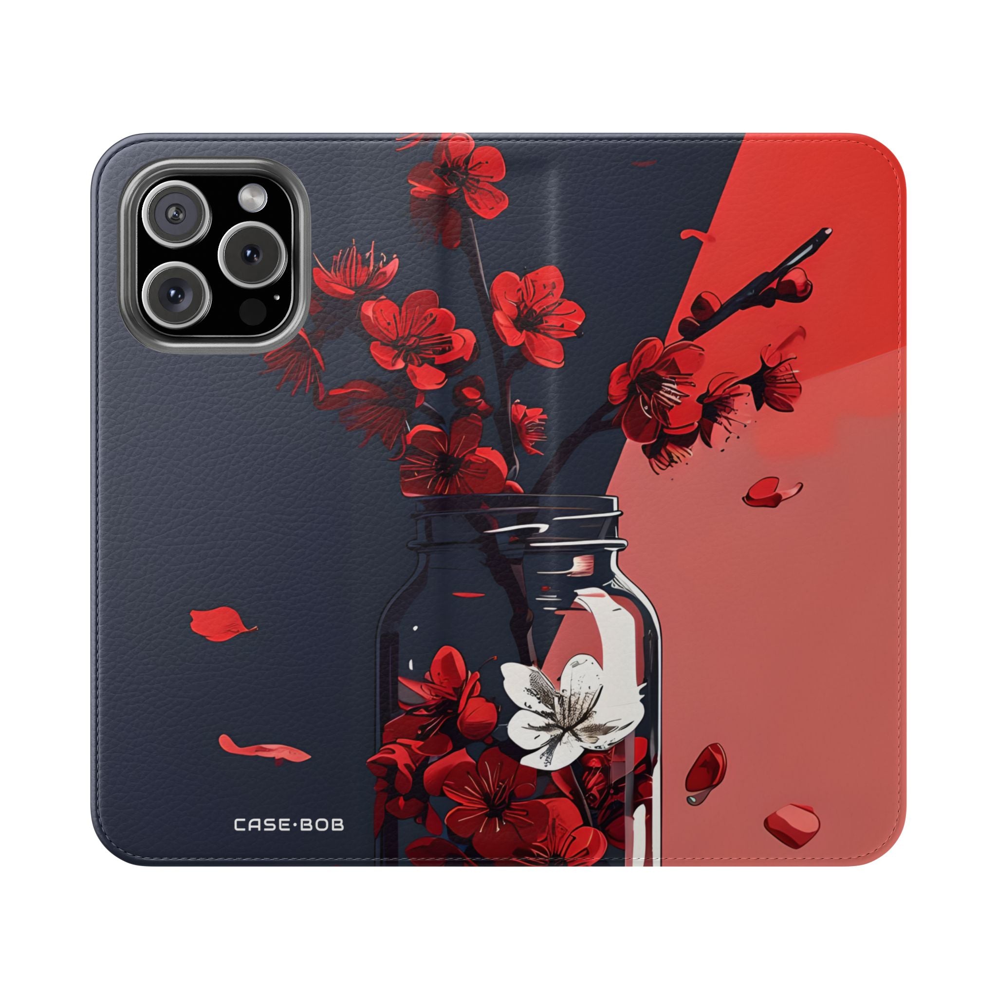 Cherry Blossom Jar - iPhone 16 Max Case - Wallet