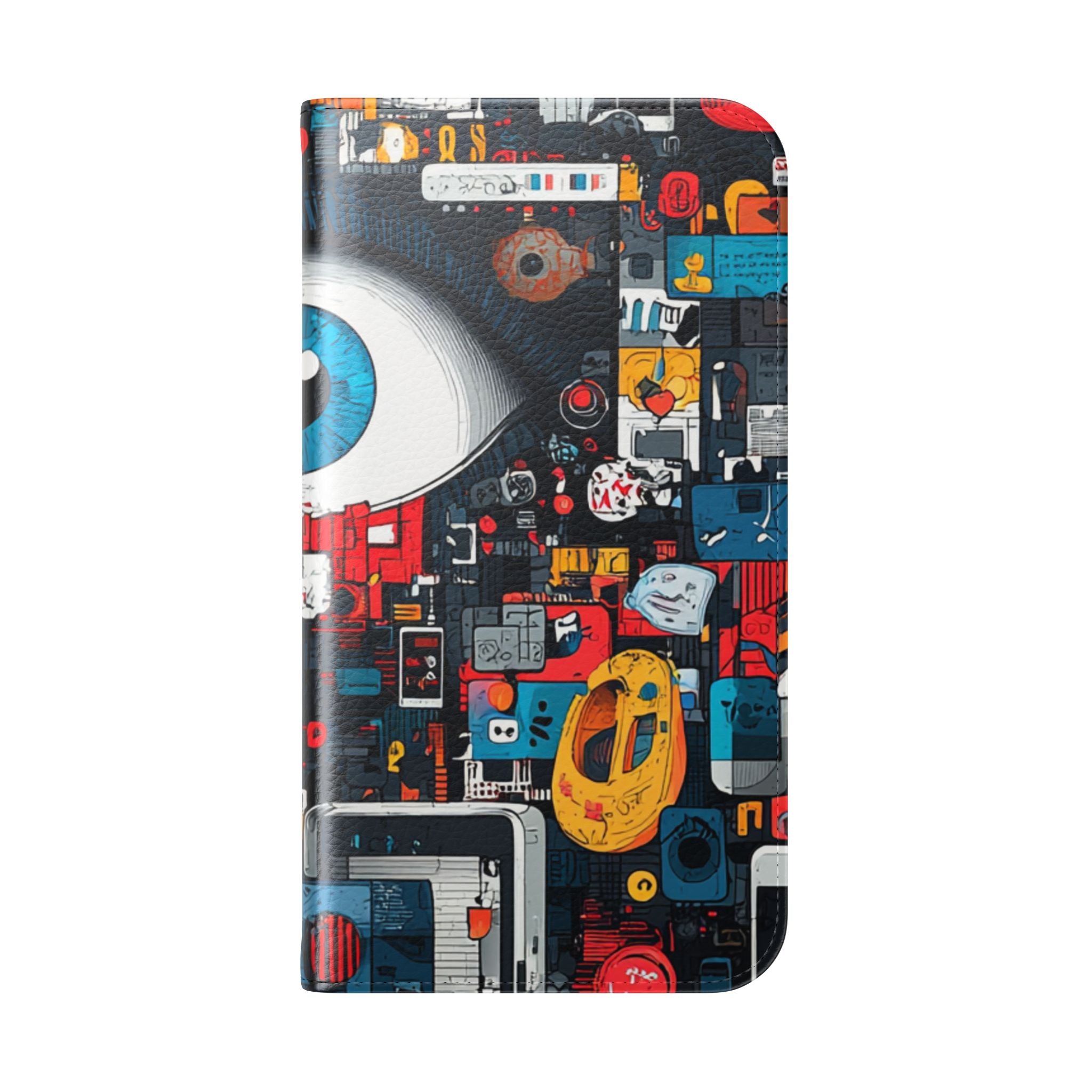Blue Gaze Mosaic - iPhone 16 Case - Wallet
