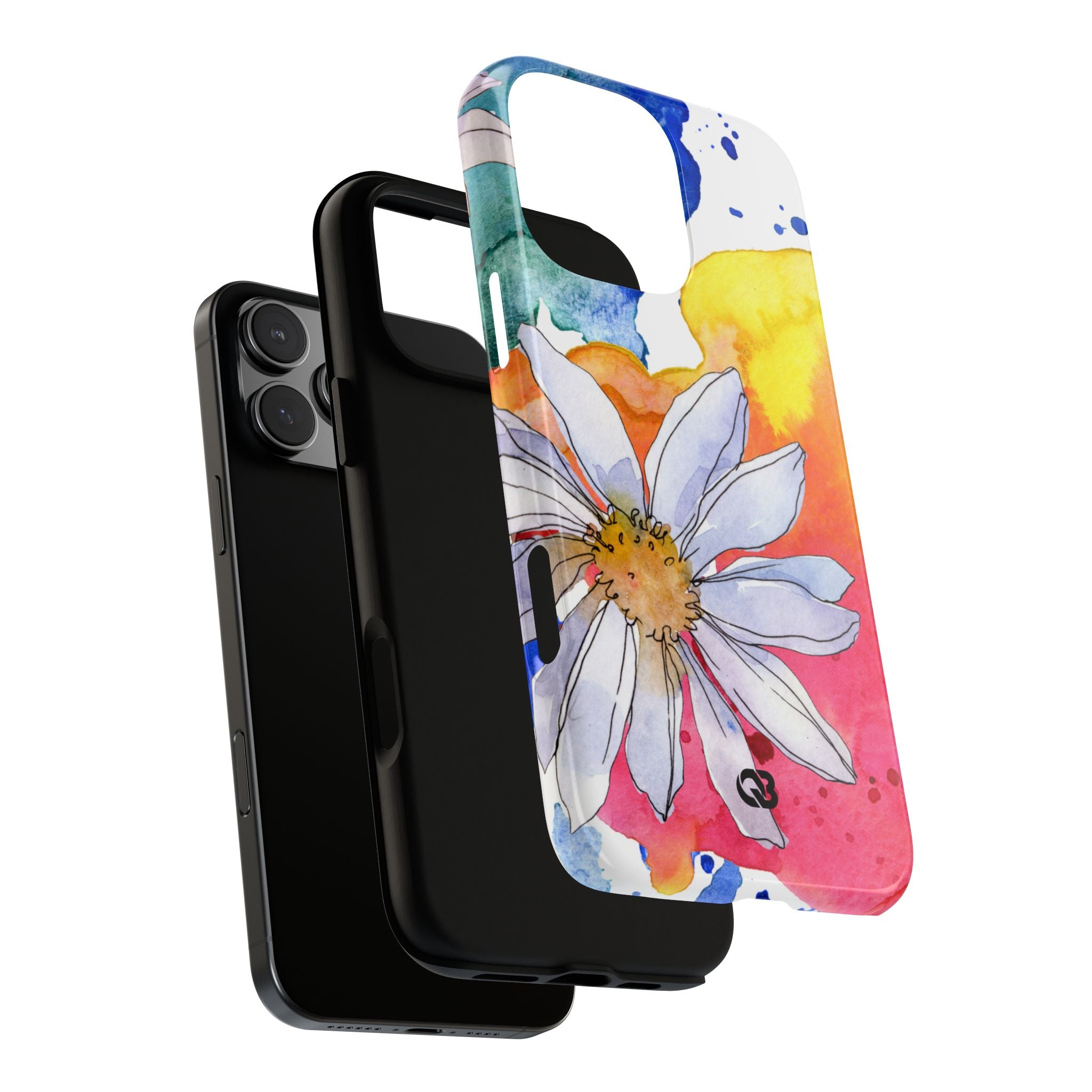 Vivid Bloom Splatter · Tough Handyhülle für iPhone