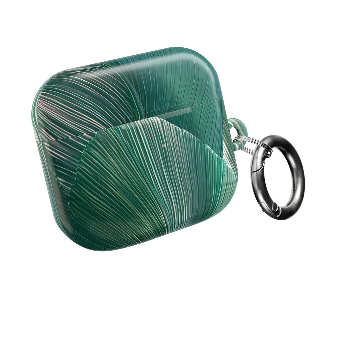 Translucent Fan Palm · Hard Case for AirPods & AirPods Pro · Teal