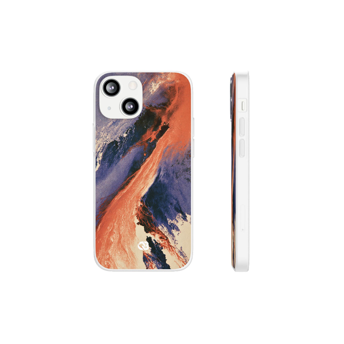Solar Aura Drift · Lite Phone Case for iPhone · Orange