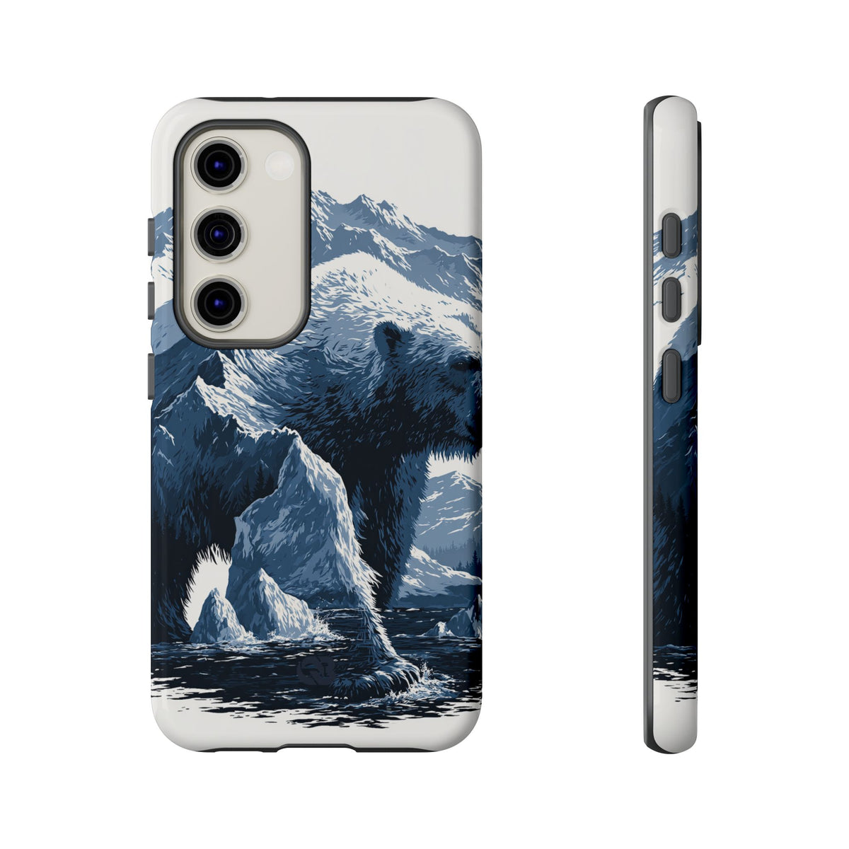 Fjord Summit Bear · Tough Phone Case for Samsung · Blue