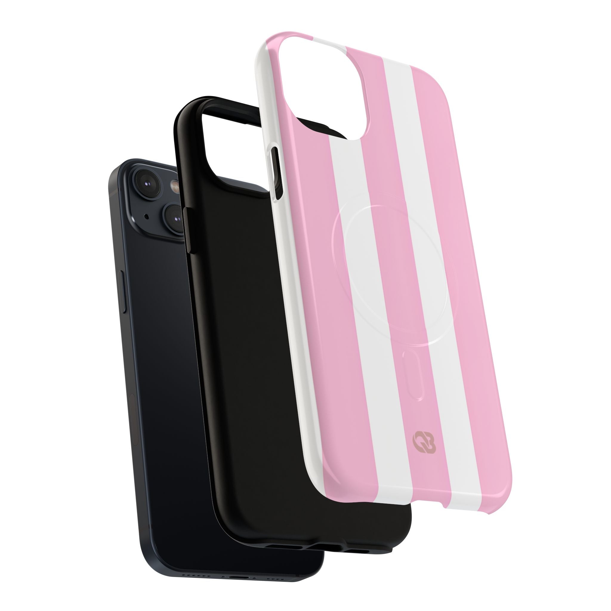 Soft Pink Stripe · Tough+ Magsafe