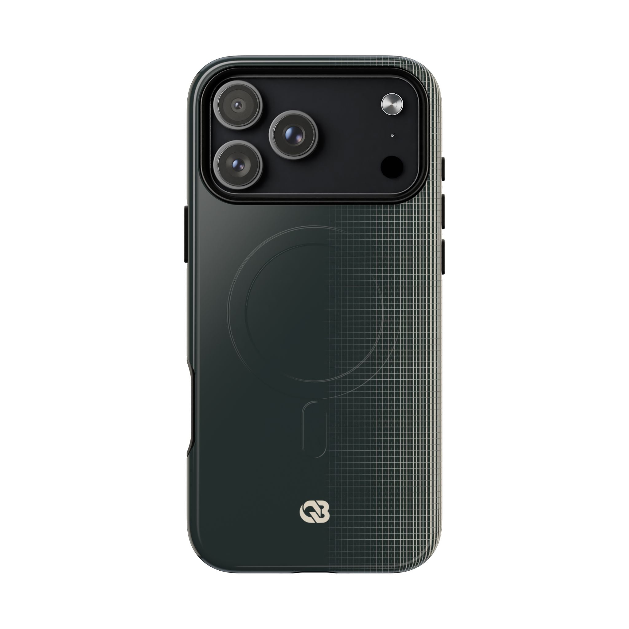Grey Tough 2.0 Magsafe Phone Case for iPhone - Charcoal Tech Grid