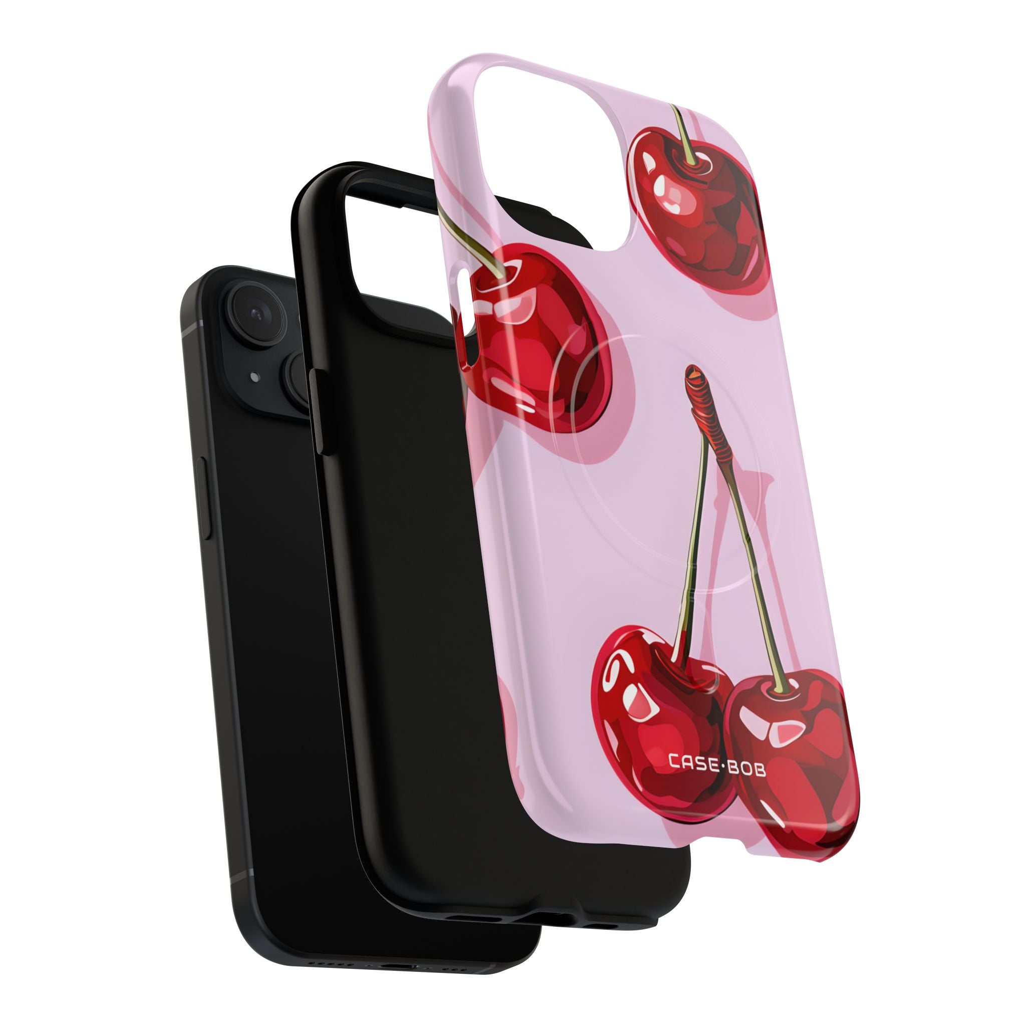 Glossy Cherry Burst iPhone 15 Case - Tough+ - CASE•BOB