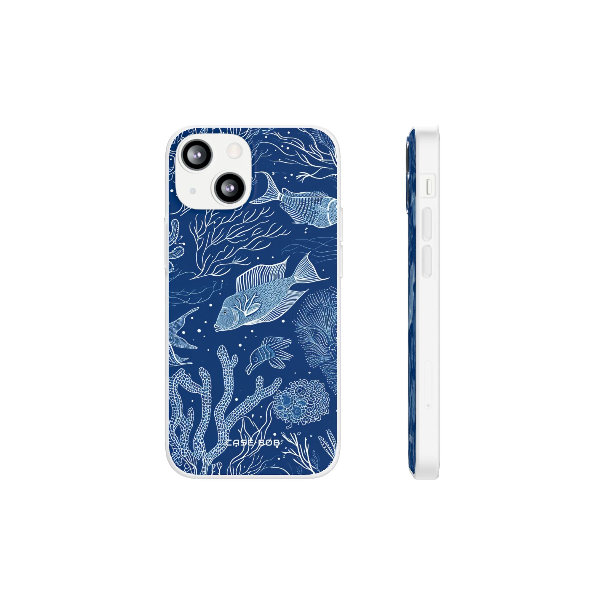 Navy Scale Reef iPhone 13 mini Case - Soft
