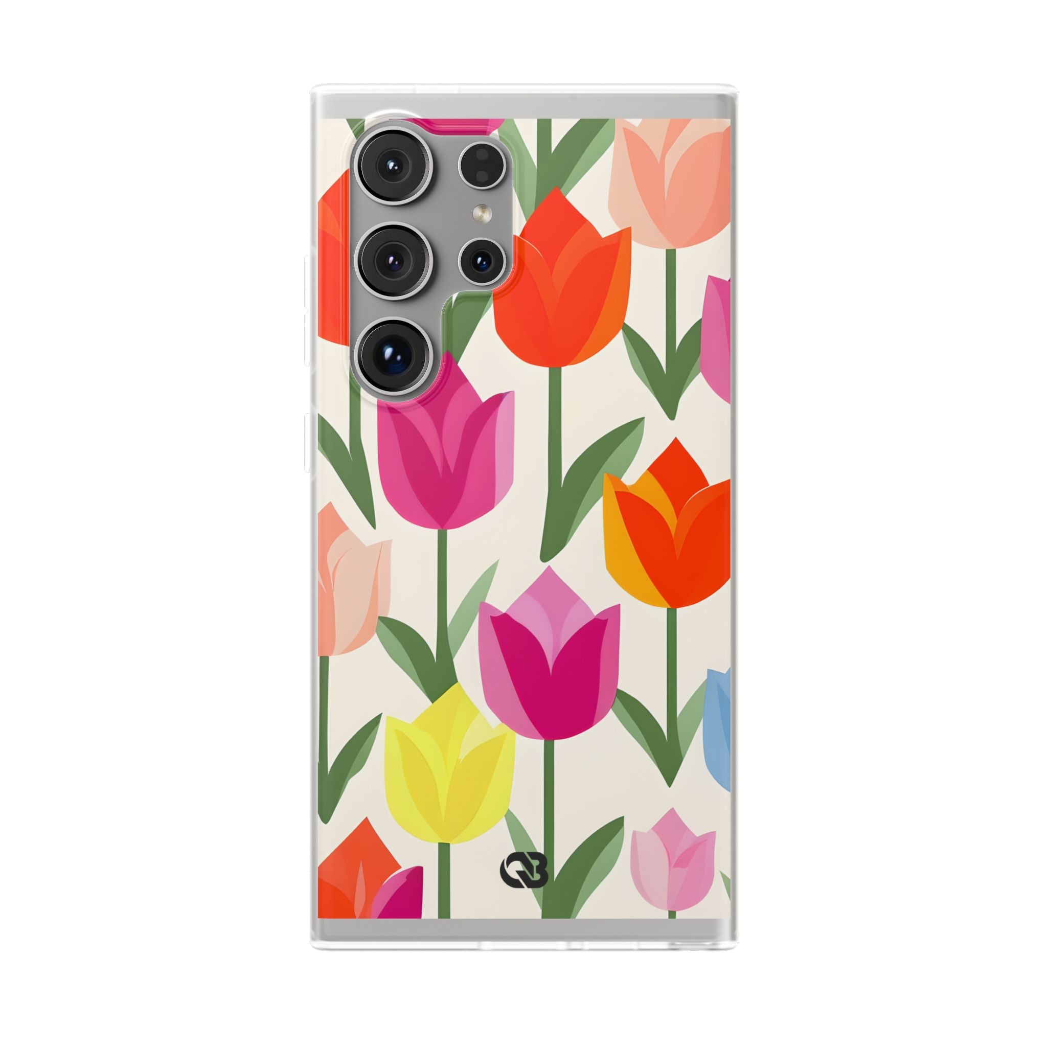 Vibrant Petal Grid · Soft Handyhülle für Samsung