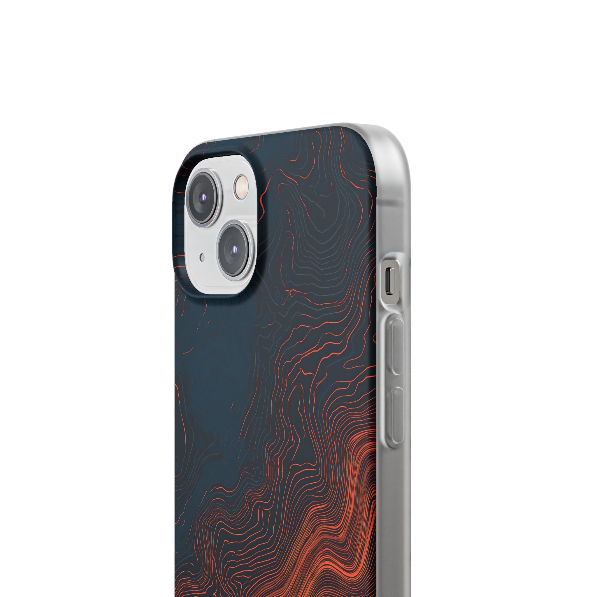 Black Lite Phone Case for iPhone - Volcanic Basalt Map