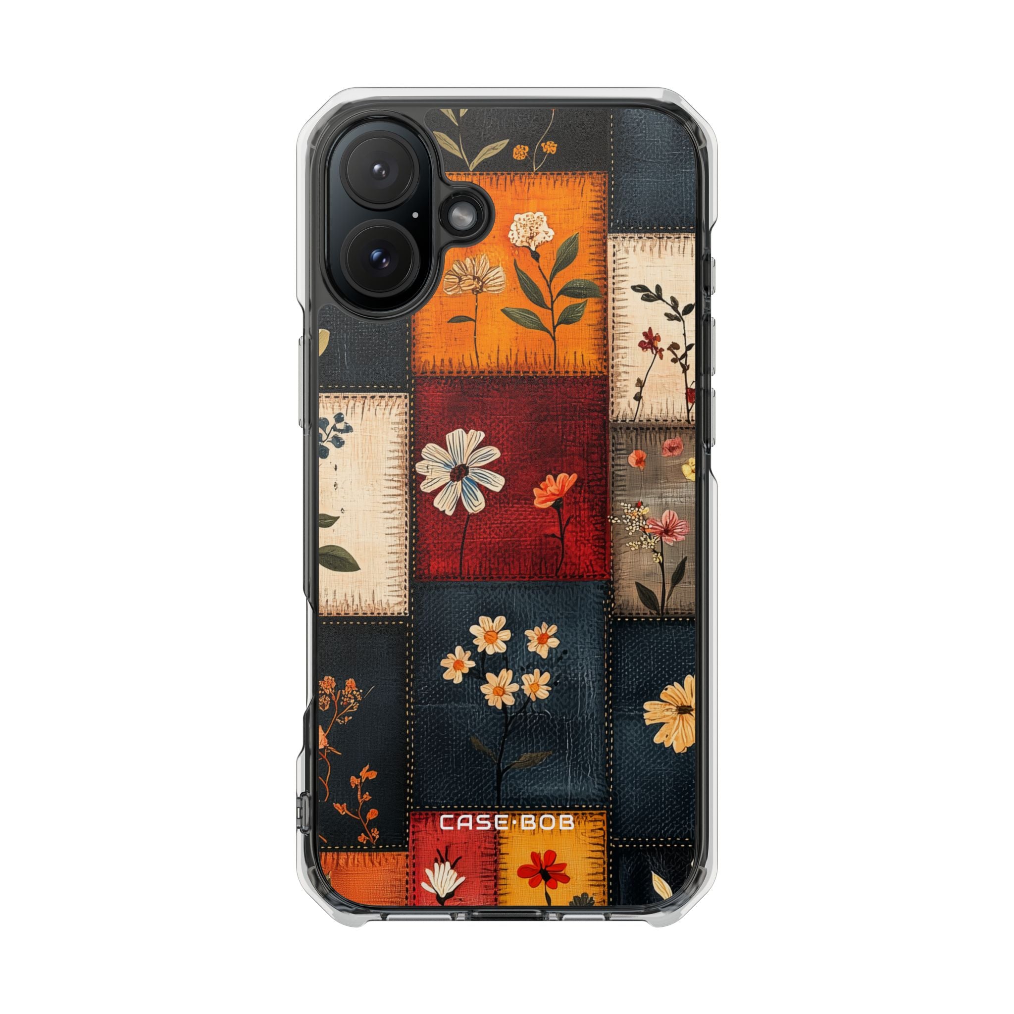 Patchwork Blooms iPhone 16 Plus Case - Impact