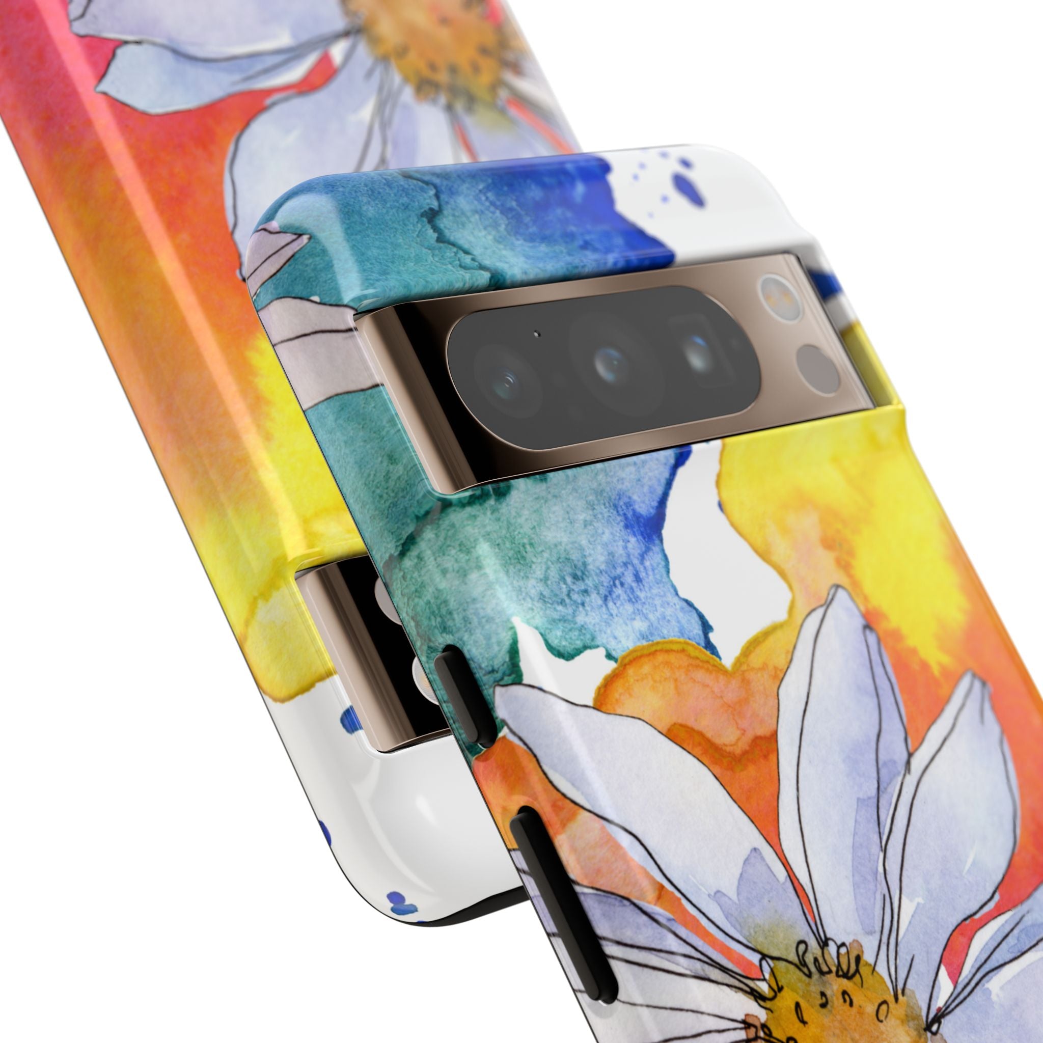 Vivid Bloom Splatter · Tough Phone Case for Google Pixel
