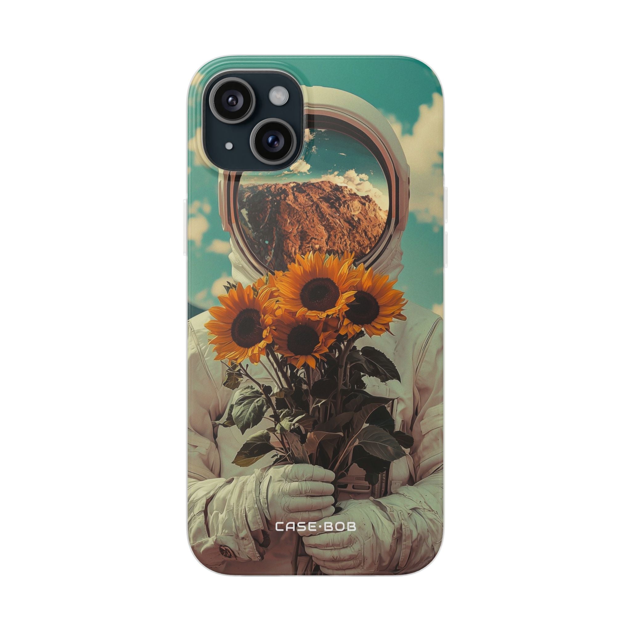 Sonnenblume Astronaut iPhone 15 Plus Case - Soft