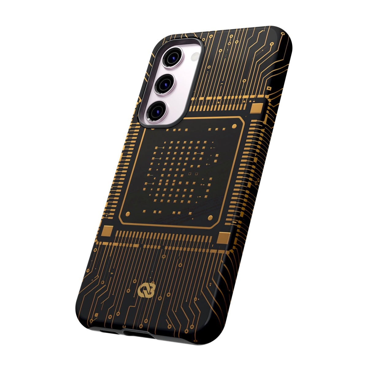 Gold Tough Phone Case for Samsung - Cyber Gold Processor