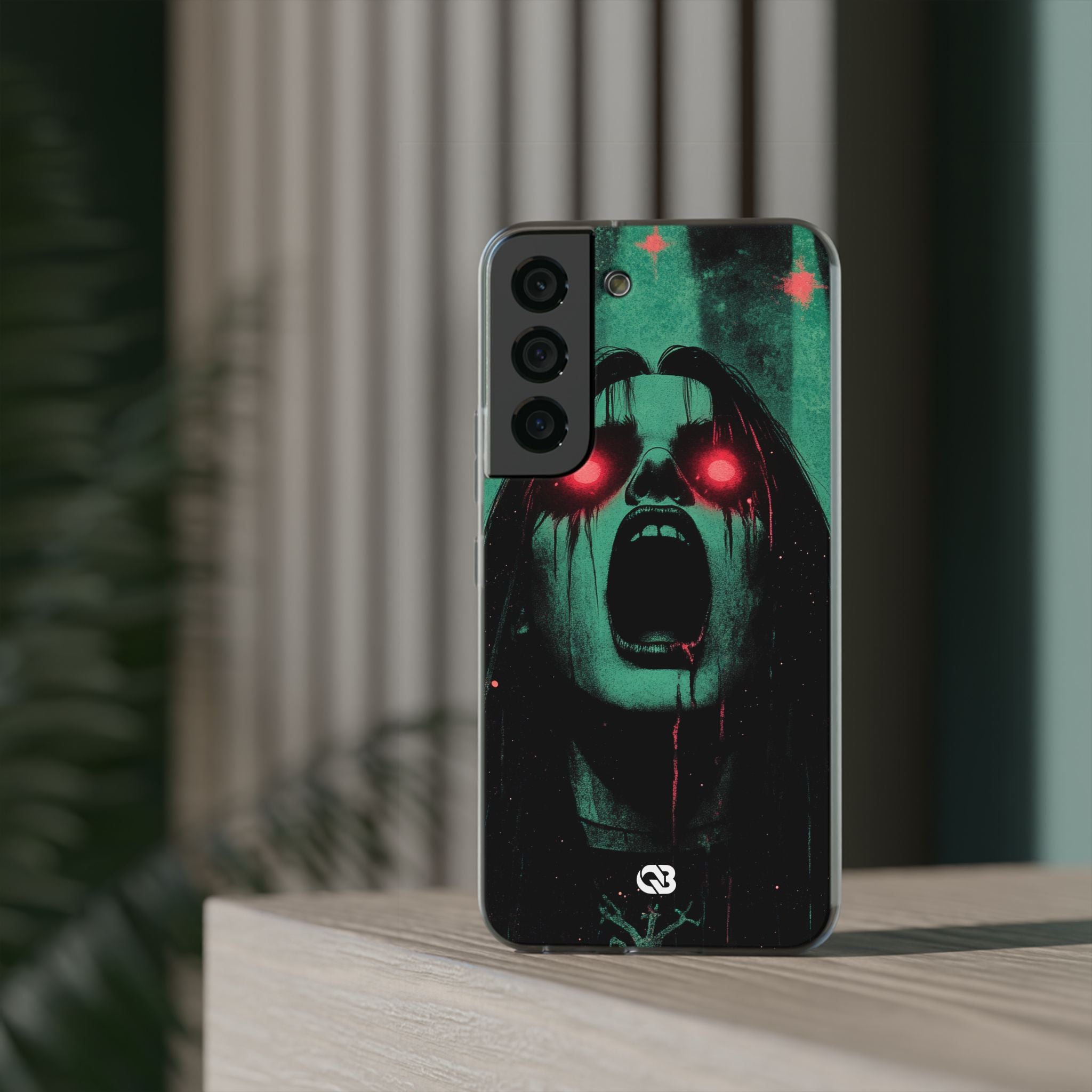 Crimson Emerald Scream · Soft Phone Case for Samsung