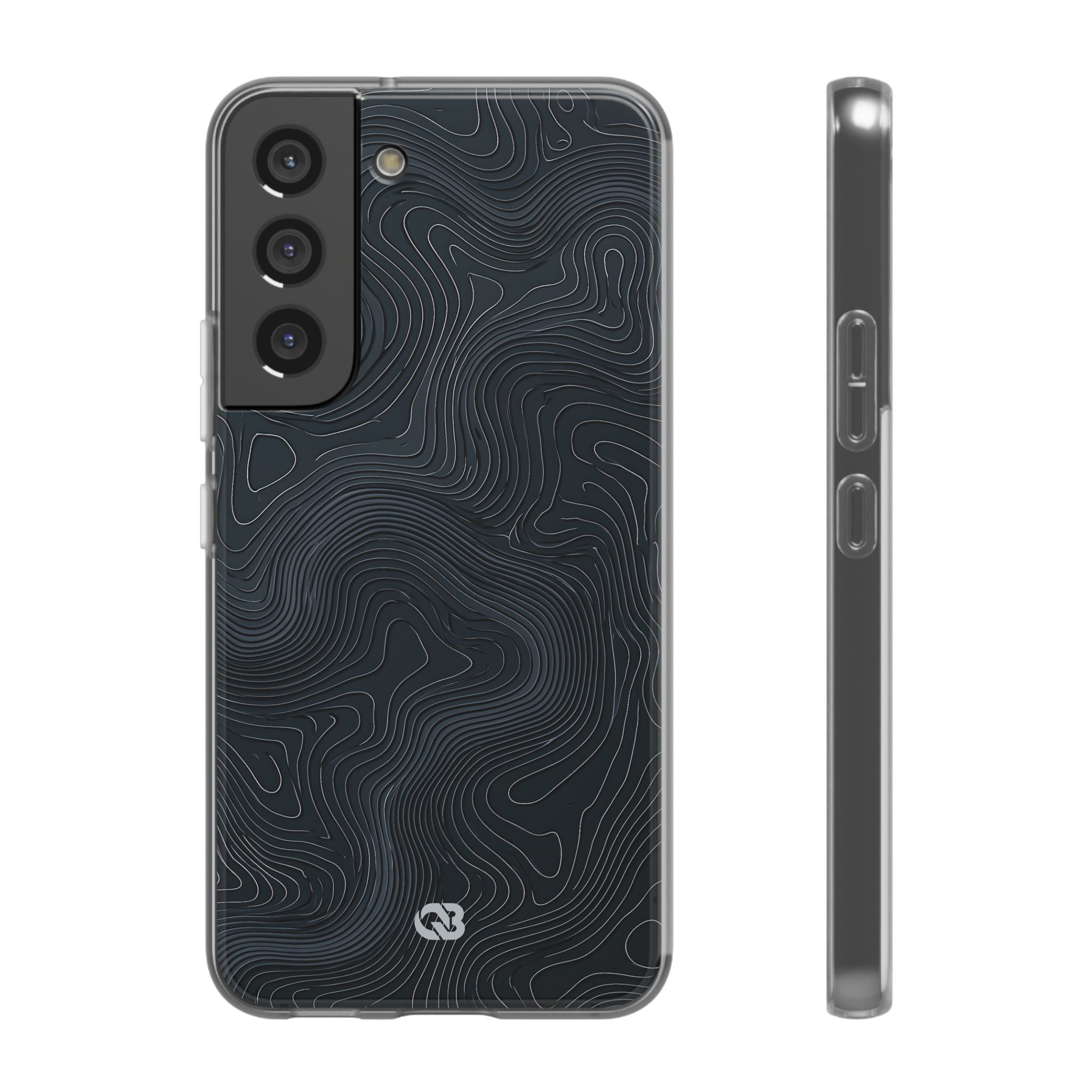 Black Lite Phone Case for Samsung - Obsidian Ridge Topo