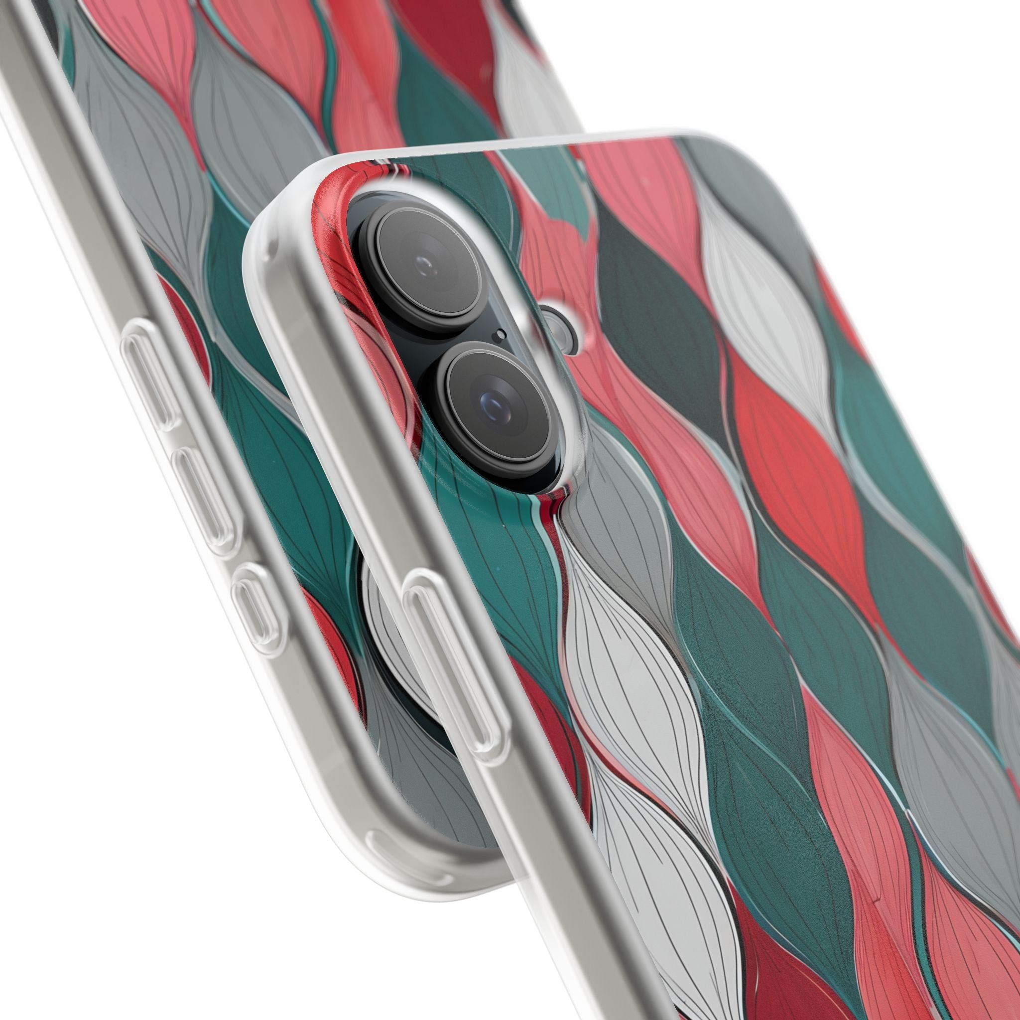 Slate Rose Ripple · Soft Phone Case for iPhone