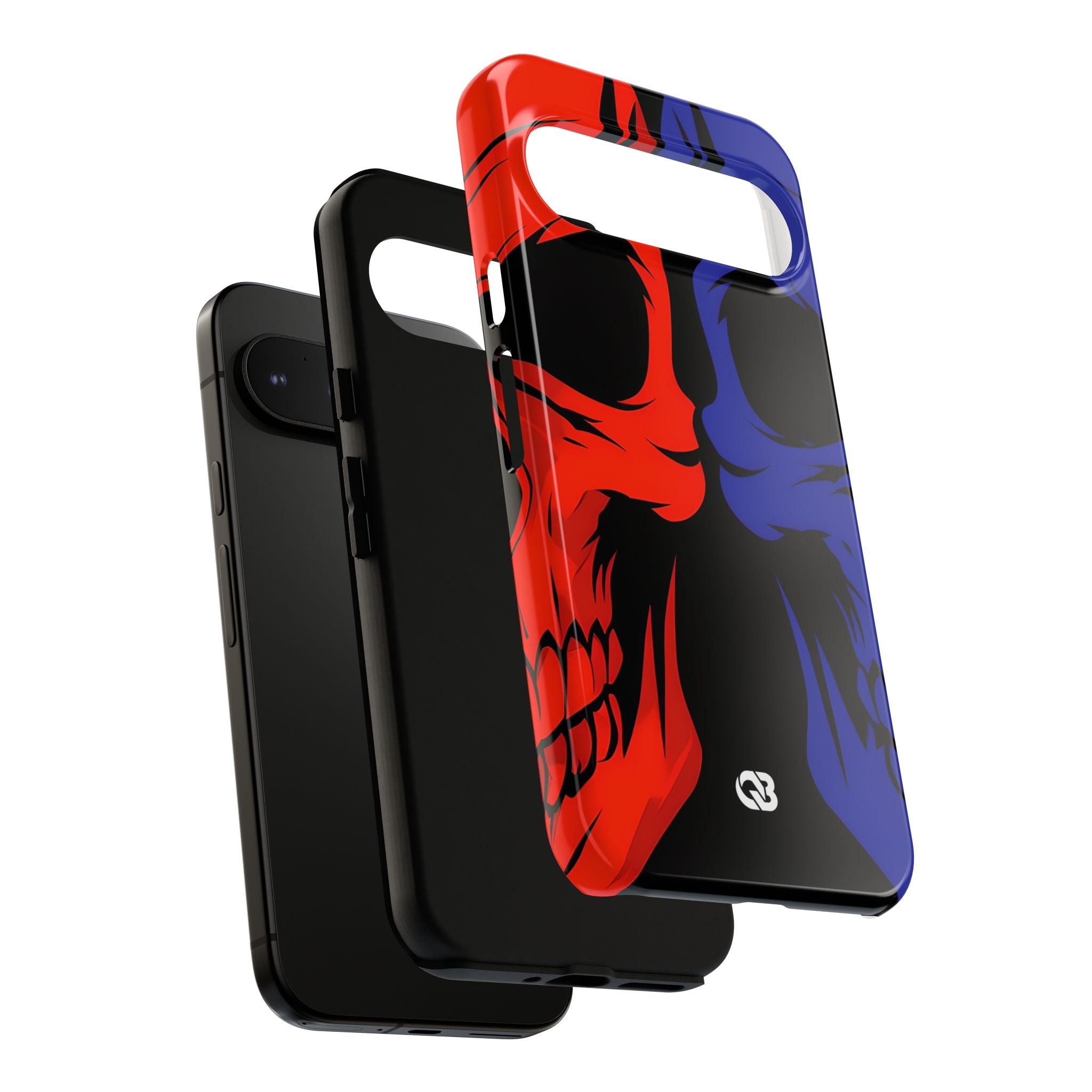 Crimson Cobalt Skulls · Tough Phone Case for Google Pixel