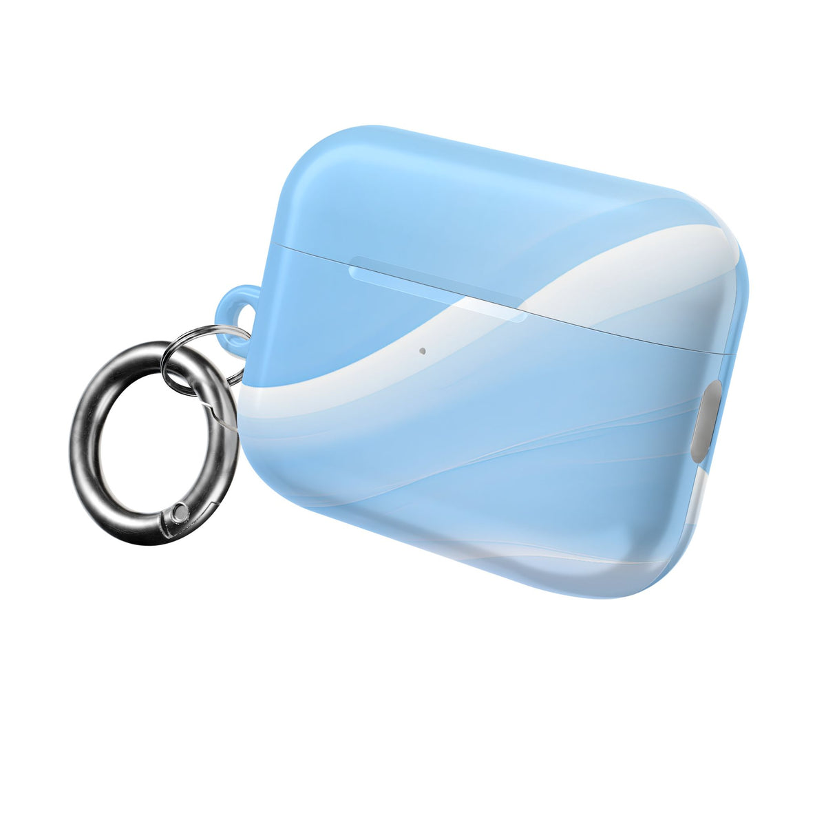 Glacial Contour Flow · Hard Case for AirPods & AirPods Pro · Blue