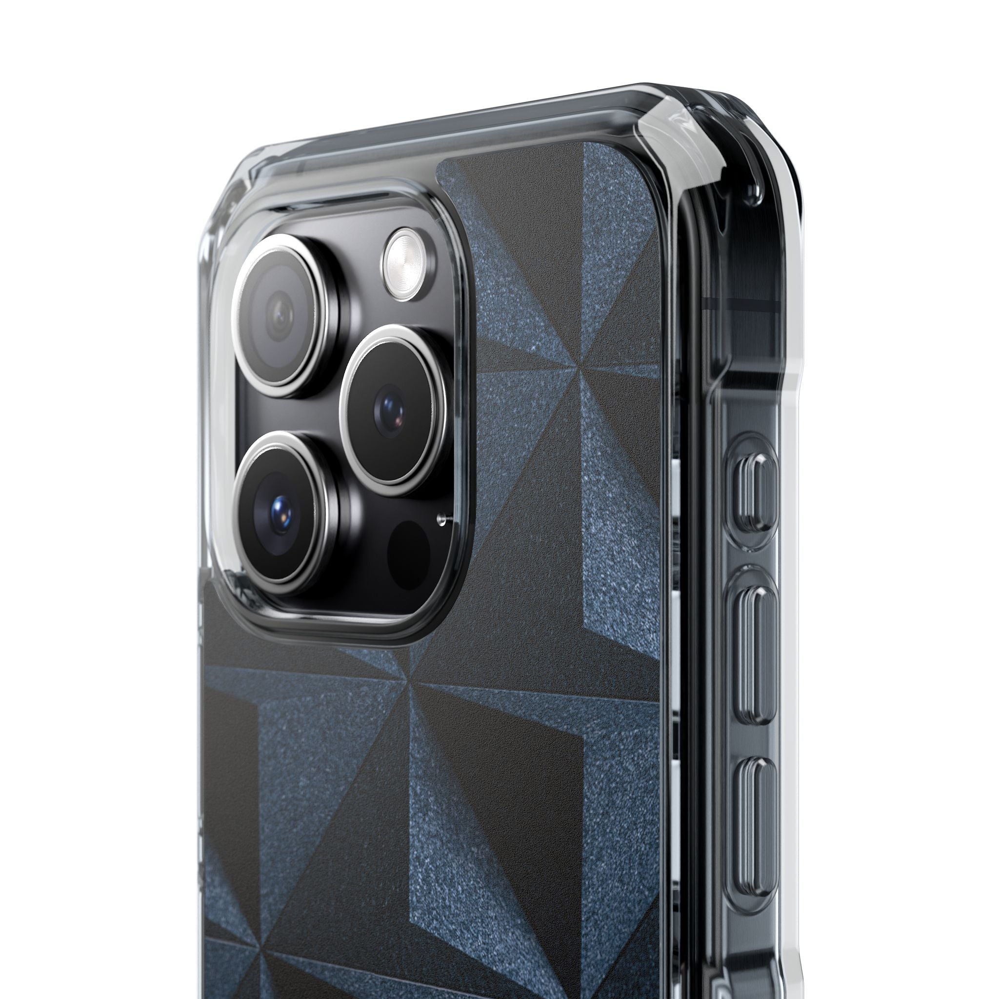 Blue Impact MagSafe Phone Case for iPhone - Indigo Basalt Facets