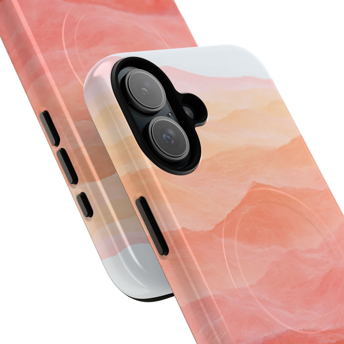Alpenglow Ridge Vista · Tough 2.0 Magnetic Phone Case for iPhone · Orange