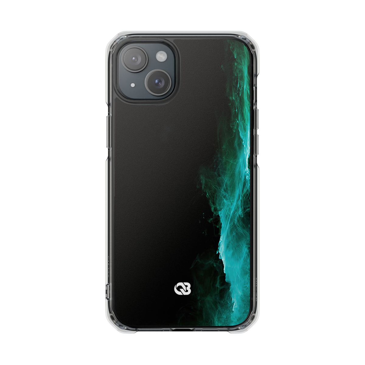 Luminous Plume · Clear Impact Magnetic Phone Case for iPhone · Teal