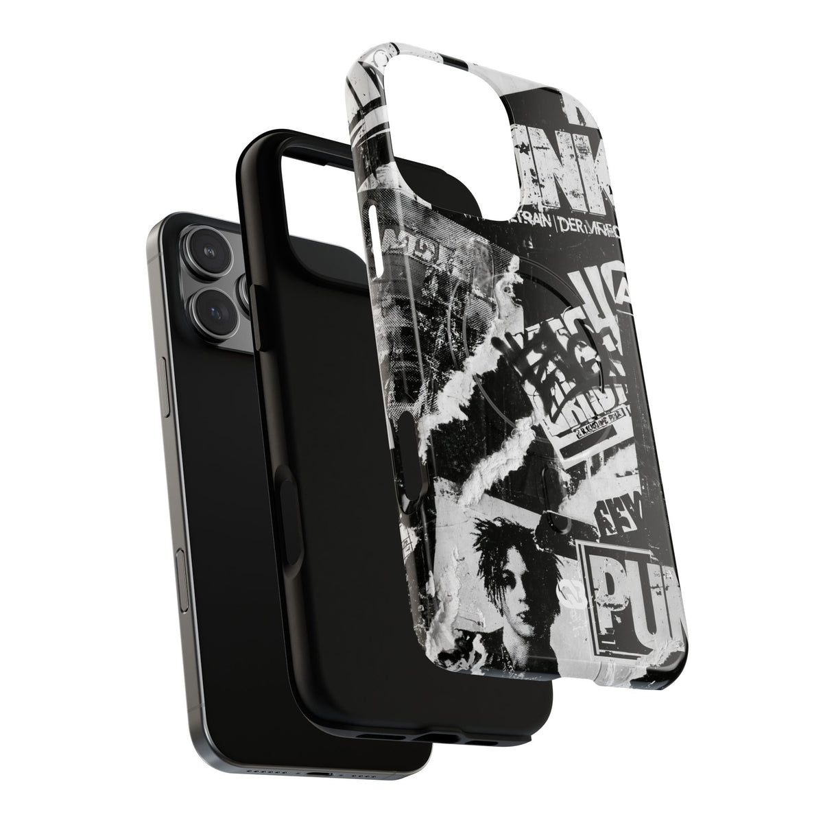 Underground Punk Collage · Tough 2.0 Magnetic Phone Case for iPhone · Black