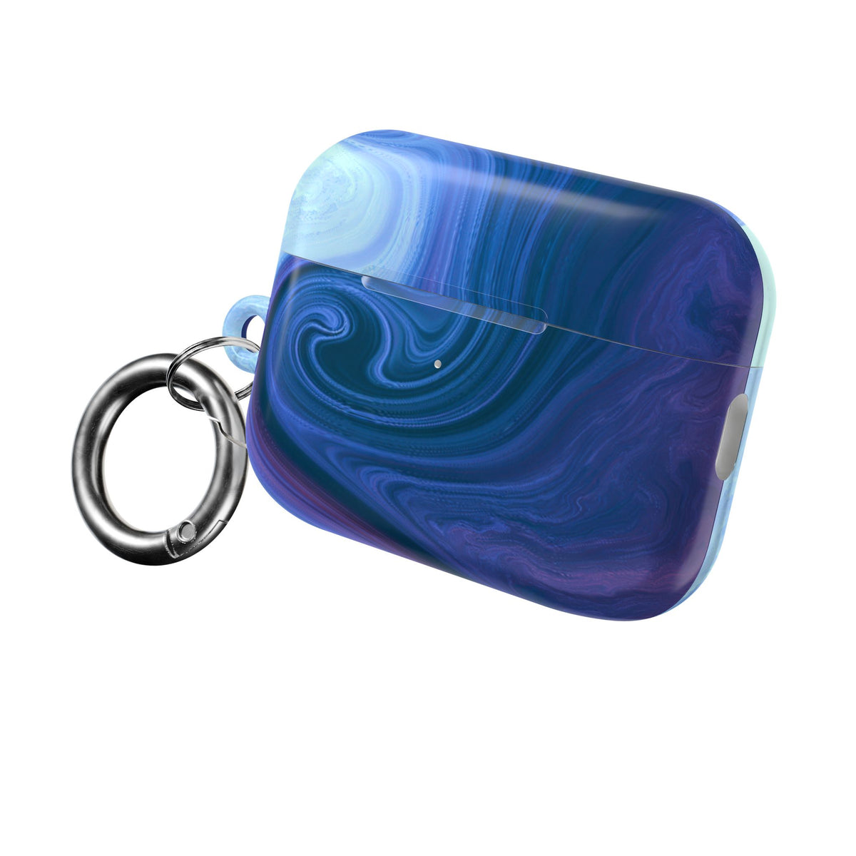 Azure Fluid Swirl · Hard Case for AirPods & AirPods Pro · Blue