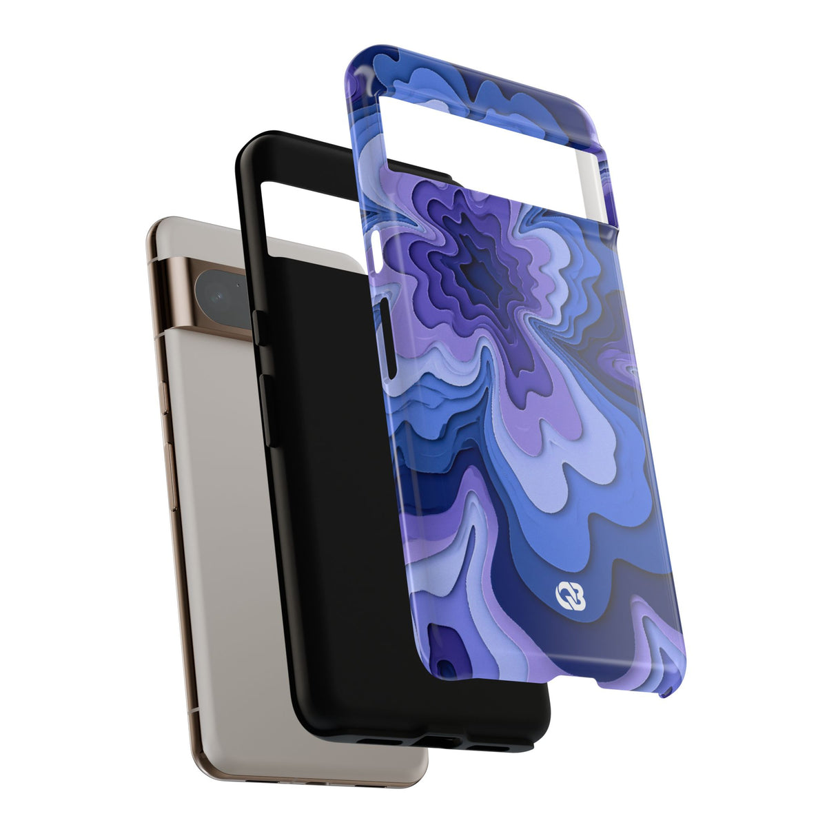 Periwinkle Strata Bloom · Tough Phone Case for Pixel · Purple