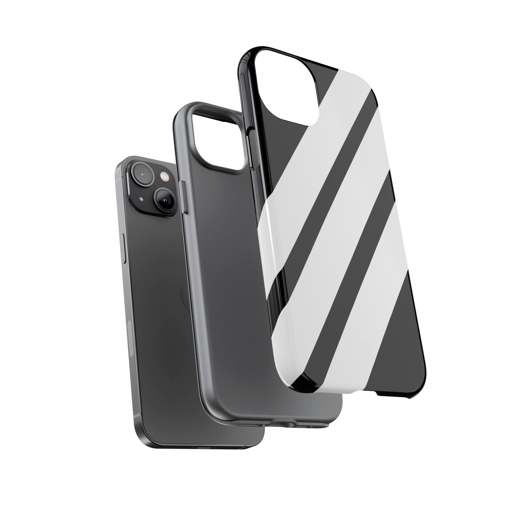 Obsidian White Bars · Tough Telefoncover for iPhone