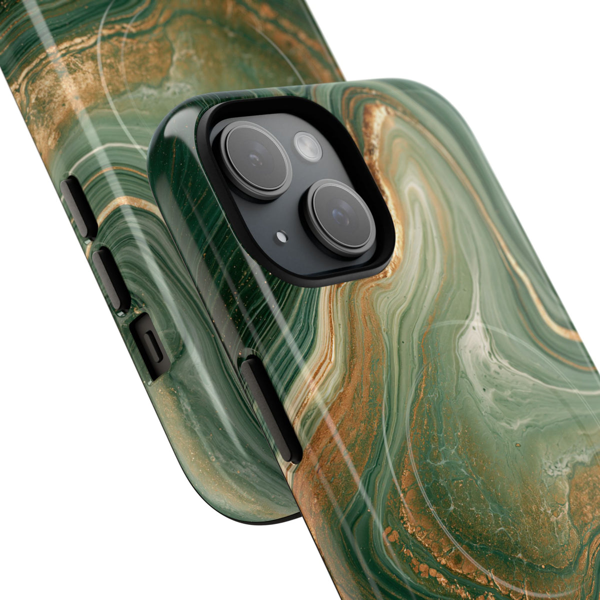 Jade Suminagashi · Tough 2.0 Magnetic Phone Case for iPhone · Green